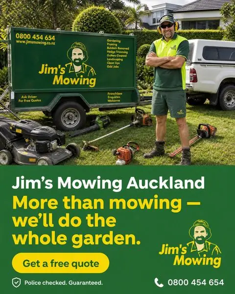 Ad for Jim's Mowing