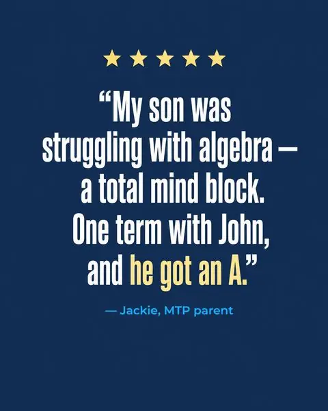 Ad for Maths Tutor Program