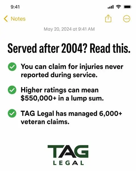 Ad for TAG Legal